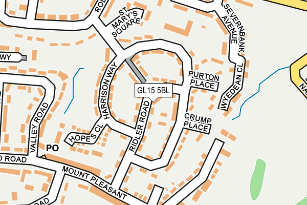 GL15 5BL map - OS OpenMap – Local (Ordnance Survey)