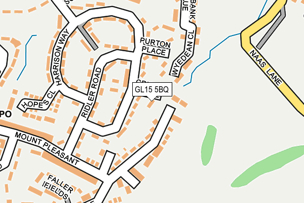 GL15 5BQ map - OS OpenMap – Local (Ordnance Survey)