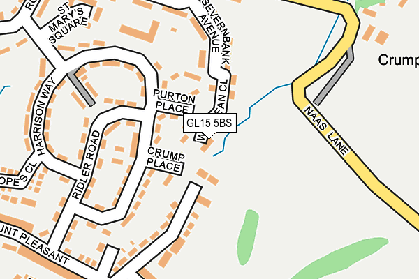 GL15 5BS map - OS OpenMap – Local (Ordnance Survey)