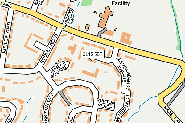 GL15 5BT map - OS OpenMap – Local (Ordnance Survey)