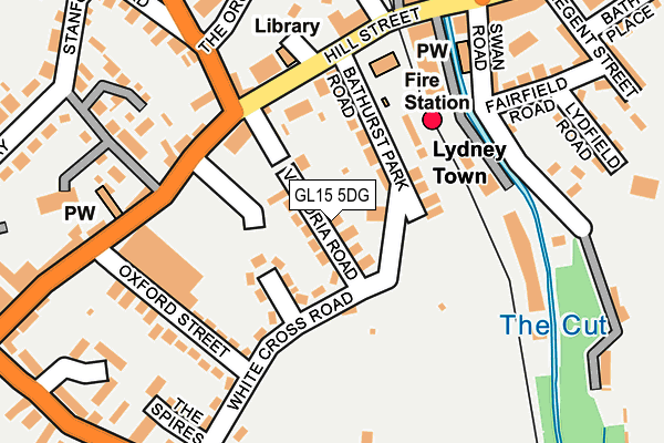 GL15 5DG map - OS OpenMap – Local (Ordnance Survey)