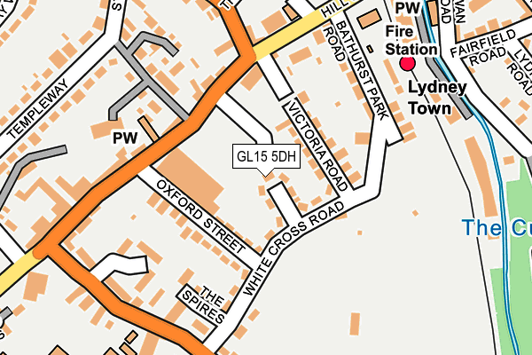 GL15 5DH map - OS OpenMap – Local (Ordnance Survey)