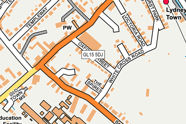 GL15 5DJ map - OS OpenMap – Local (Ordnance Survey)