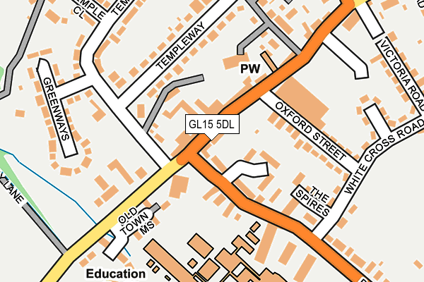 GL15 5DL map - OS OpenMap – Local (Ordnance Survey)