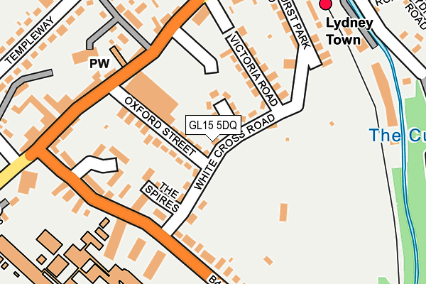 GL15 5DQ map - OS OpenMap – Local (Ordnance Survey)