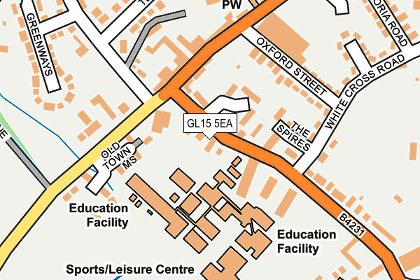 GL15 5EA map - OS OpenMap – Local (Ordnance Survey)