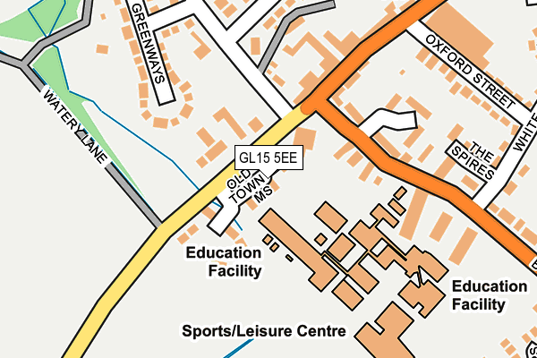 GL15 5EE map - OS OpenMap – Local (Ordnance Survey)