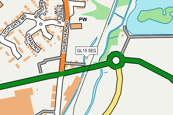 GL15 5EG map - OS OpenMap – Local (Ordnance Survey)