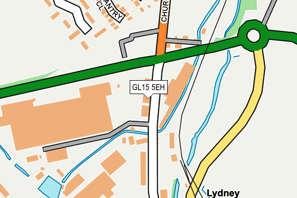 GL15 5EH map - OS OpenMap – Local (Ordnance Survey)