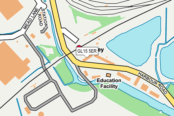 GL15 5ER map - OS OpenMap – Local (Ordnance Survey)