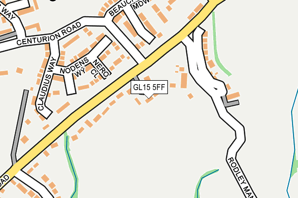 GL15 5FF map - OS OpenMap – Local (Ordnance Survey)