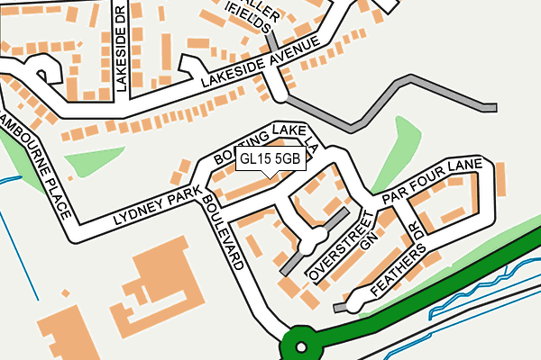 GL15 5GB map - OS OpenMap – Local (Ordnance Survey)