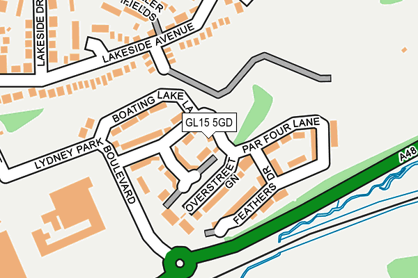 GL15 5GD map - OS OpenMap – Local (Ordnance Survey)