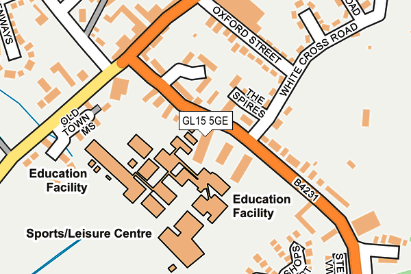 GL15 5GE map - OS OpenMap – Local (Ordnance Survey)