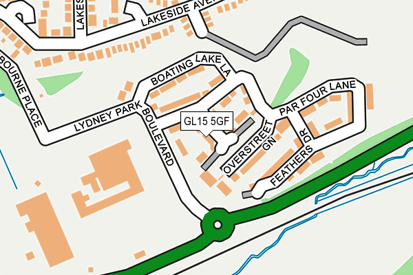GL15 5GF map - OS OpenMap – Local (Ordnance Survey)