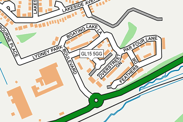 GL15 5GG map - OS OpenMap – Local (Ordnance Survey)