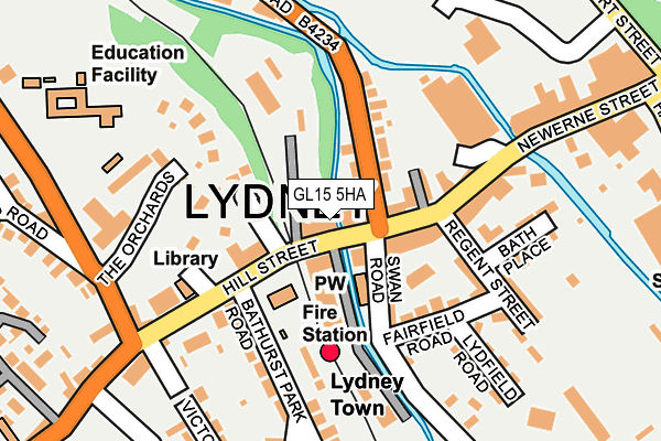 GL15 5HA map - OS OpenMap – Local (Ordnance Survey)