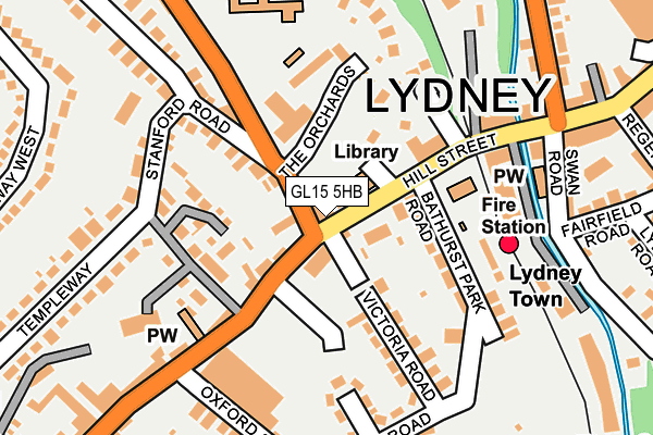 GL15 5HB map - OS OpenMap – Local (Ordnance Survey)