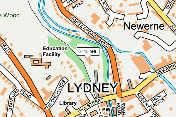 GL15 5HL map - OS OpenMap – Local (Ordnance Survey)