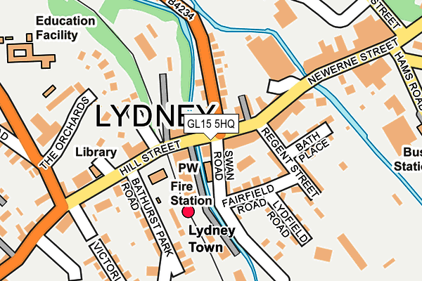 GL15 5HQ map - OS OpenMap – Local (Ordnance Survey)