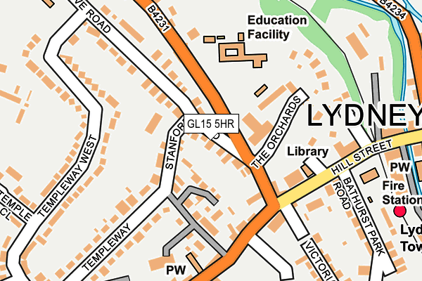 GL15 5HR map - OS OpenMap – Local (Ordnance Survey)