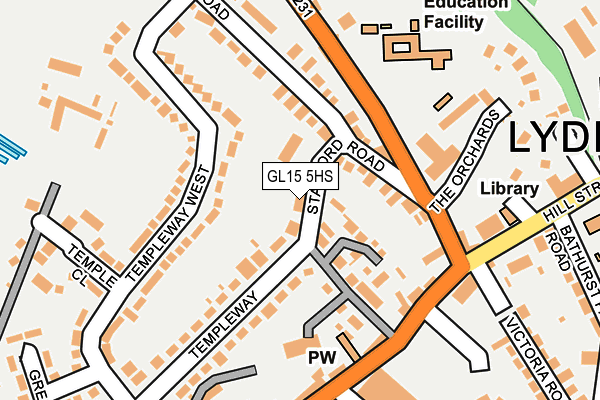 GL15 5HS map - OS OpenMap – Local (Ordnance Survey)