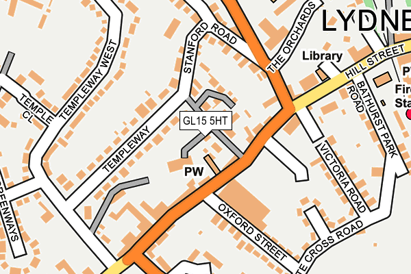 GL15 5HT map - OS OpenMap – Local (Ordnance Survey)