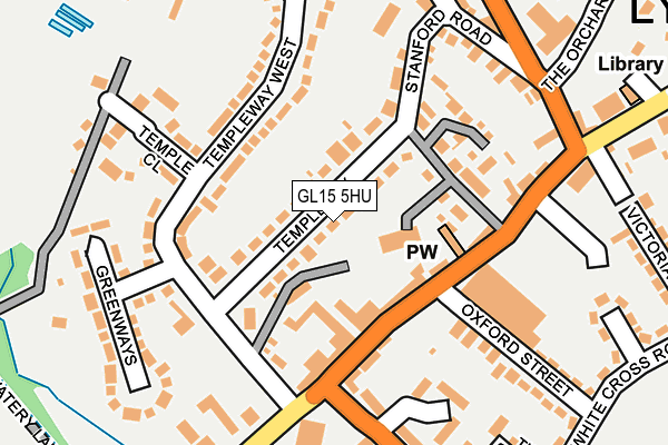 GL15 5HU map - OS OpenMap – Local (Ordnance Survey)