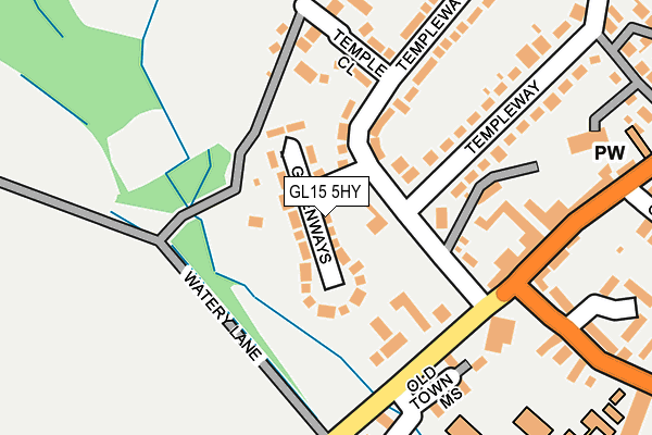 GL15 5HY map - OS OpenMap – Local (Ordnance Survey)