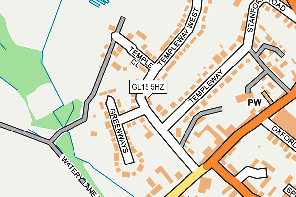 GL15 5HZ map - OS OpenMap – Local (Ordnance Survey)