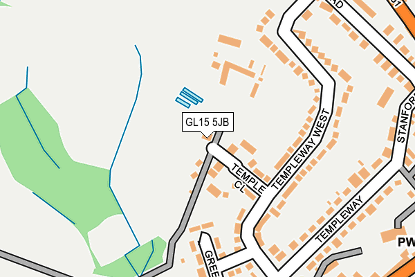 GL15 5JB map - OS OpenMap – Local (Ordnance Survey)