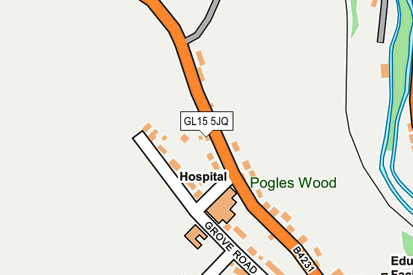 GL15 5JQ map - OS OpenMap – Local (Ordnance Survey)