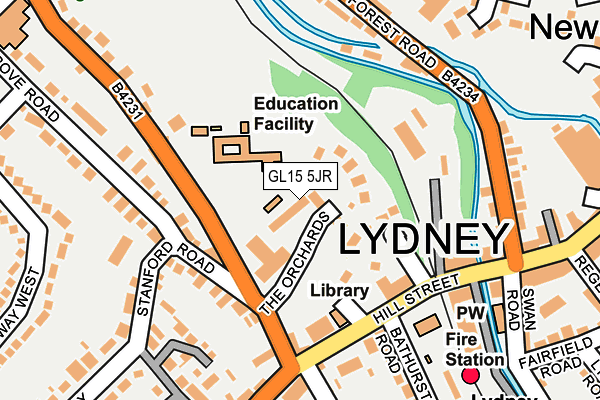 GL15 5JR map - OS OpenMap – Local (Ordnance Survey)