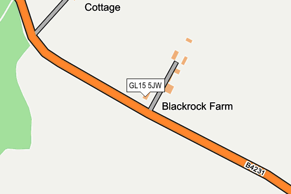 GL15 5JW map - OS OpenMap – Local (Ordnance Survey)