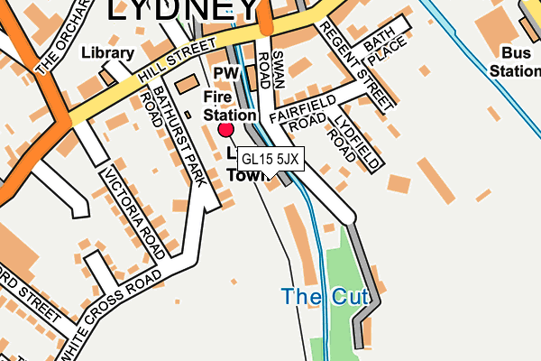 GL15 5JX map - OS OpenMap – Local (Ordnance Survey)