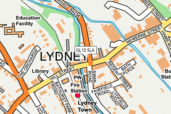 GL15 5LA map - OS OpenMap – Local (Ordnance Survey)