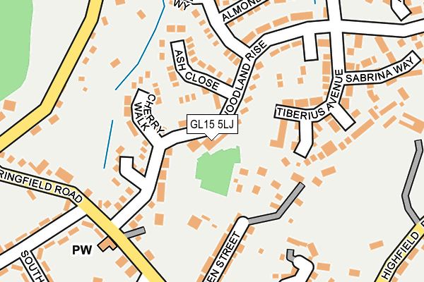 GL15 5LJ map - OS OpenMap – Local (Ordnance Survey)