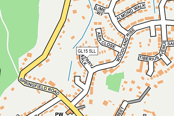 GL15 5LL map - OS OpenMap – Local (Ordnance Survey)