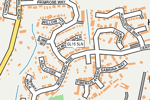 GL15 5LN map - OS OpenMap – Local (Ordnance Survey)