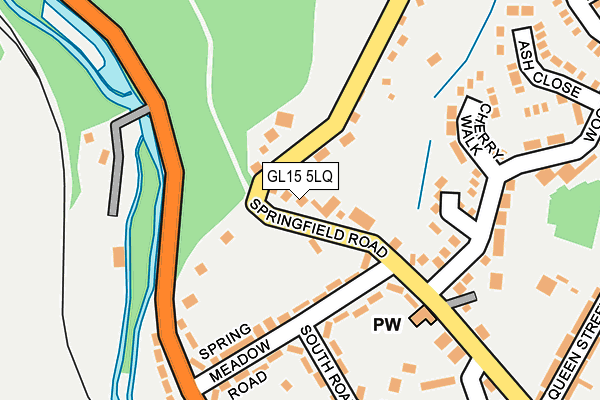 GL15 5LQ map - OS OpenMap – Local (Ordnance Survey)