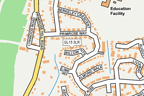 GL15 5LR map - OS OpenMap – Local (Ordnance Survey)