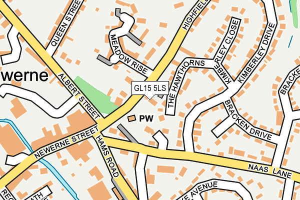GL15 5LS map - OS OpenMap – Local (Ordnance Survey)