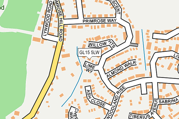 GL15 5LW map - OS OpenMap – Local (Ordnance Survey)