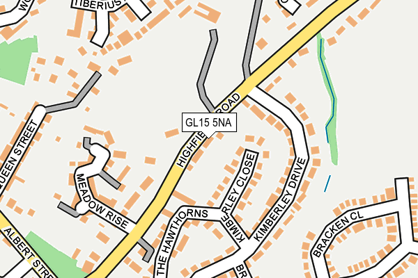 GL15 5NA map - OS OpenMap – Local (Ordnance Survey)