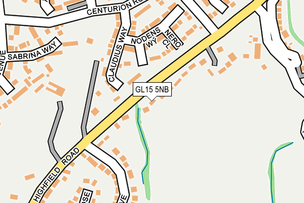 GL15 5NB map - OS OpenMap – Local (Ordnance Survey)