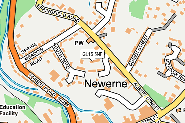 GL15 5NF map - OS OpenMap – Local (Ordnance Survey)