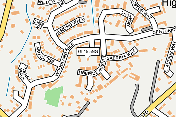 GL15 5NG map - OS OpenMap – Local (Ordnance Survey)