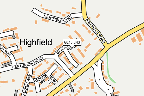 GL15 5NS map - OS OpenMap – Local (Ordnance Survey)