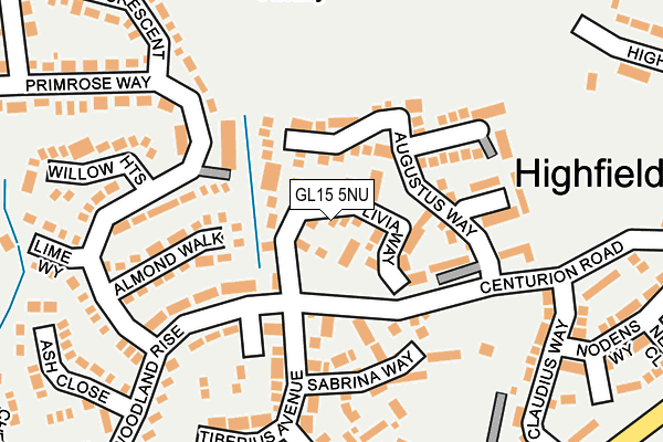 GL15 5NU map - OS OpenMap – Local (Ordnance Survey)