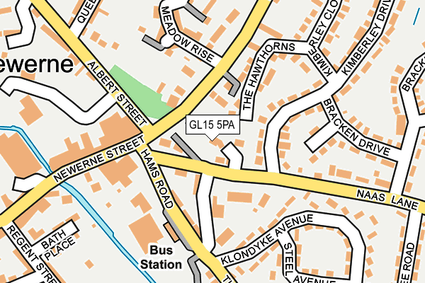 GL15 5PA map - OS OpenMap – Local (Ordnance Survey)
